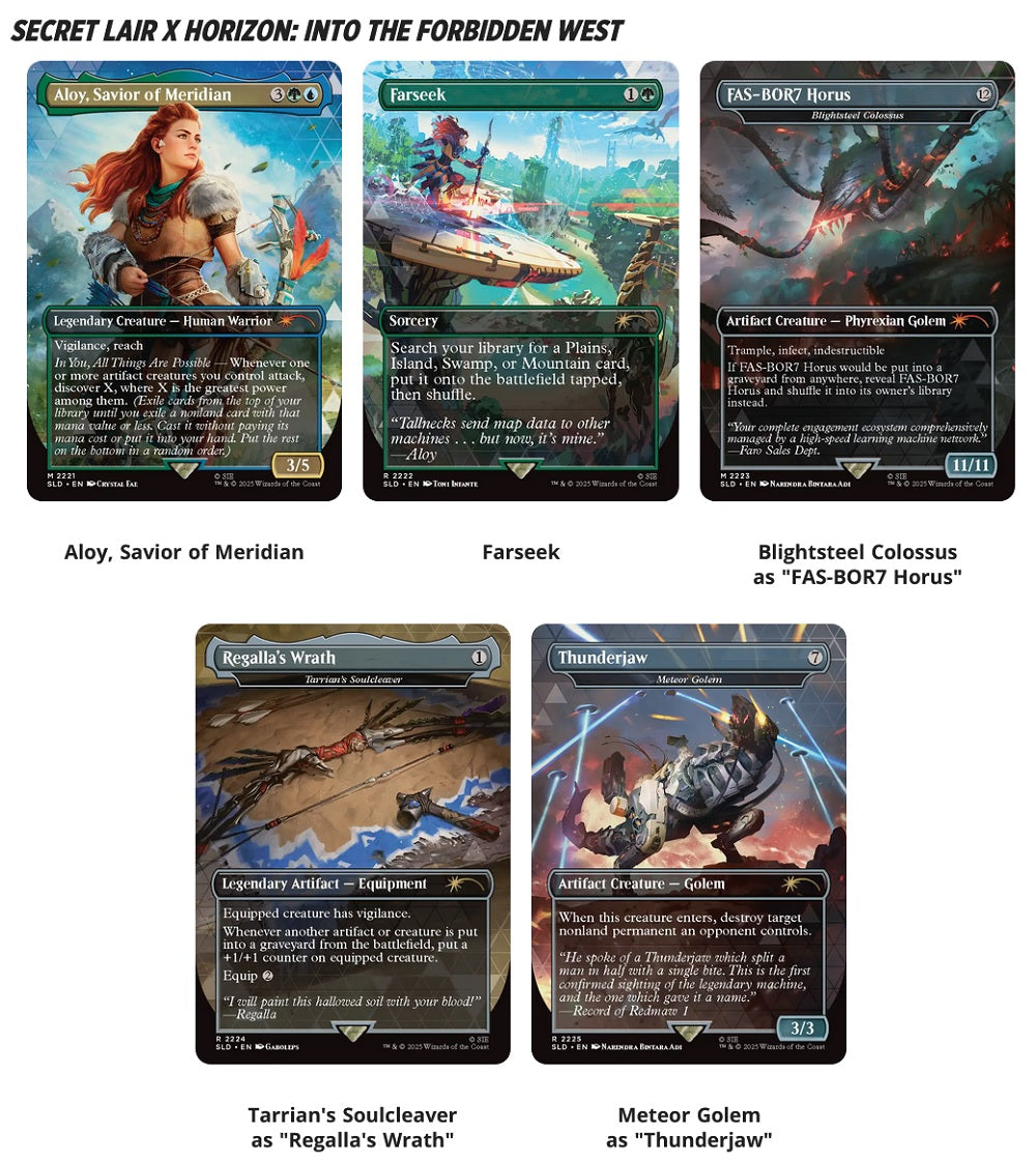MTG Secret Lair Playstation - Horizon Zero Dawn: Huntress and The Machines Regular