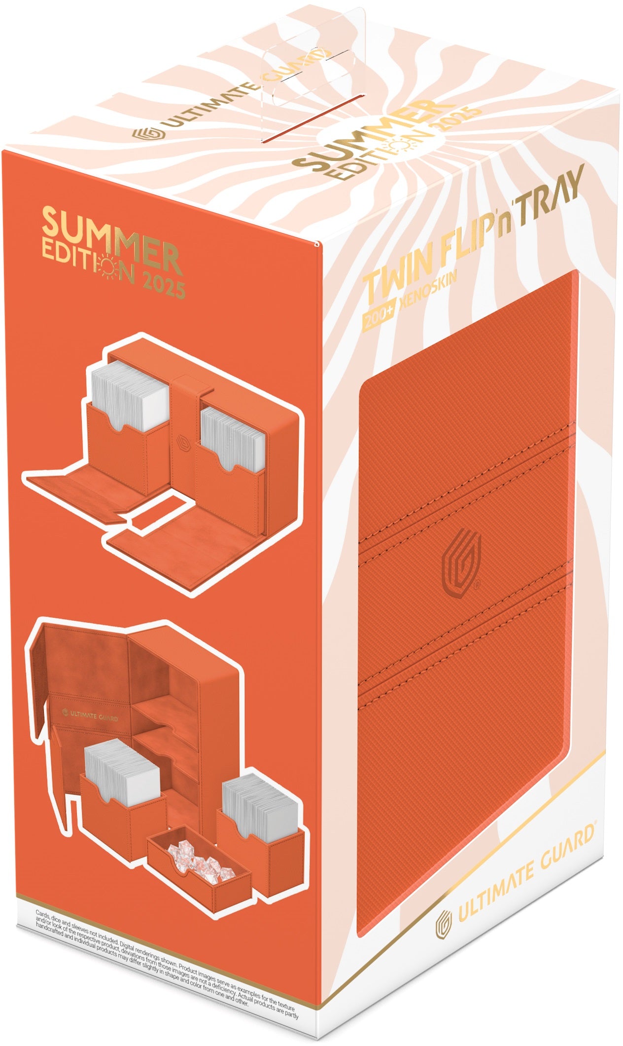 Ultimate Guard - Twin Flip’N’Tray Xenoskin 200+ Summer Edition Peach