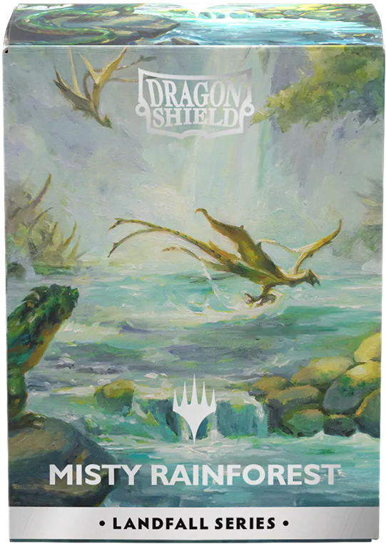 Dragon Shield -  MTG Landfall  Series - Misty Rainforest
