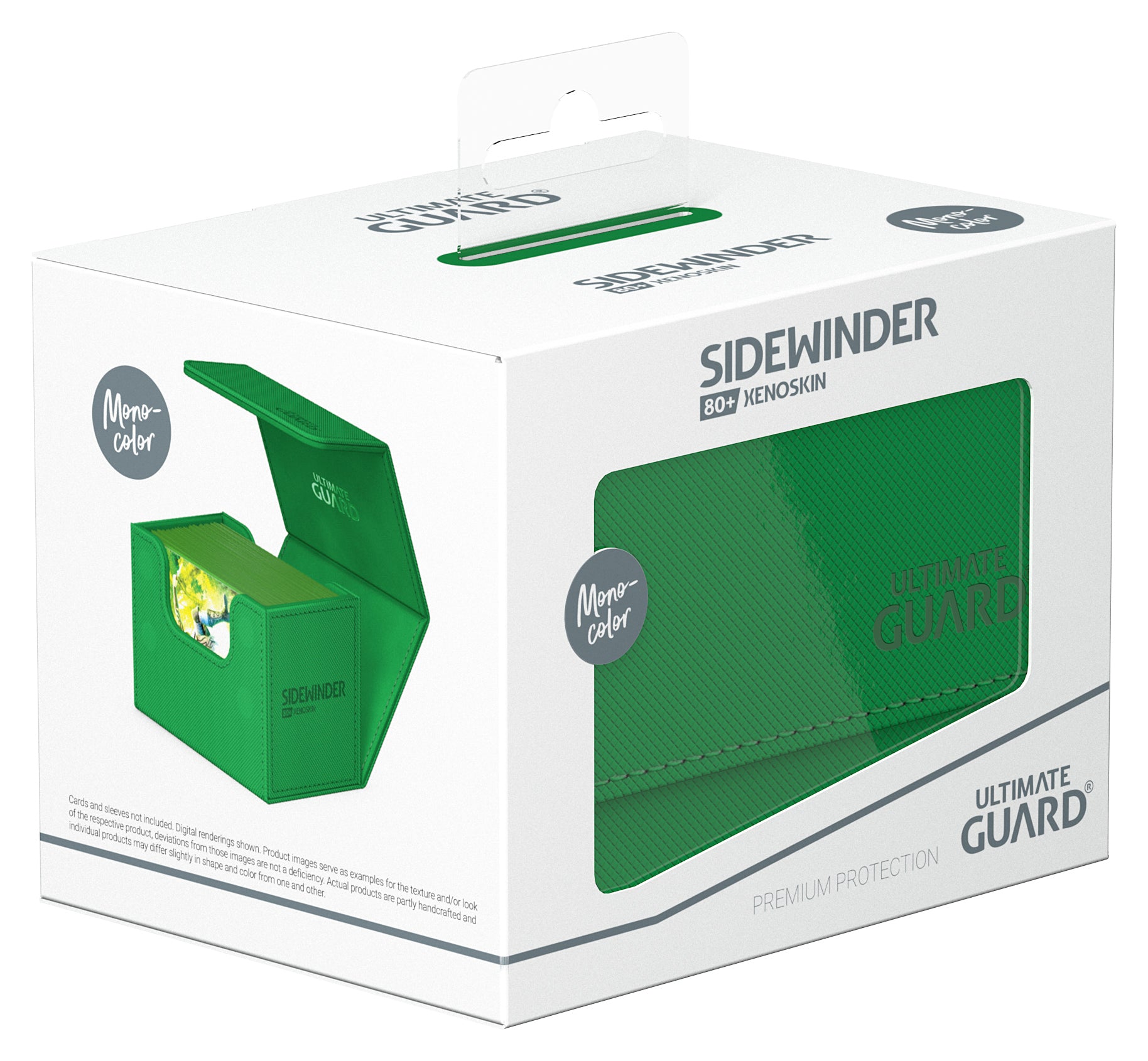 Ultimate Guard - Sidewinder Xenoskin 80+ Monocolour Green