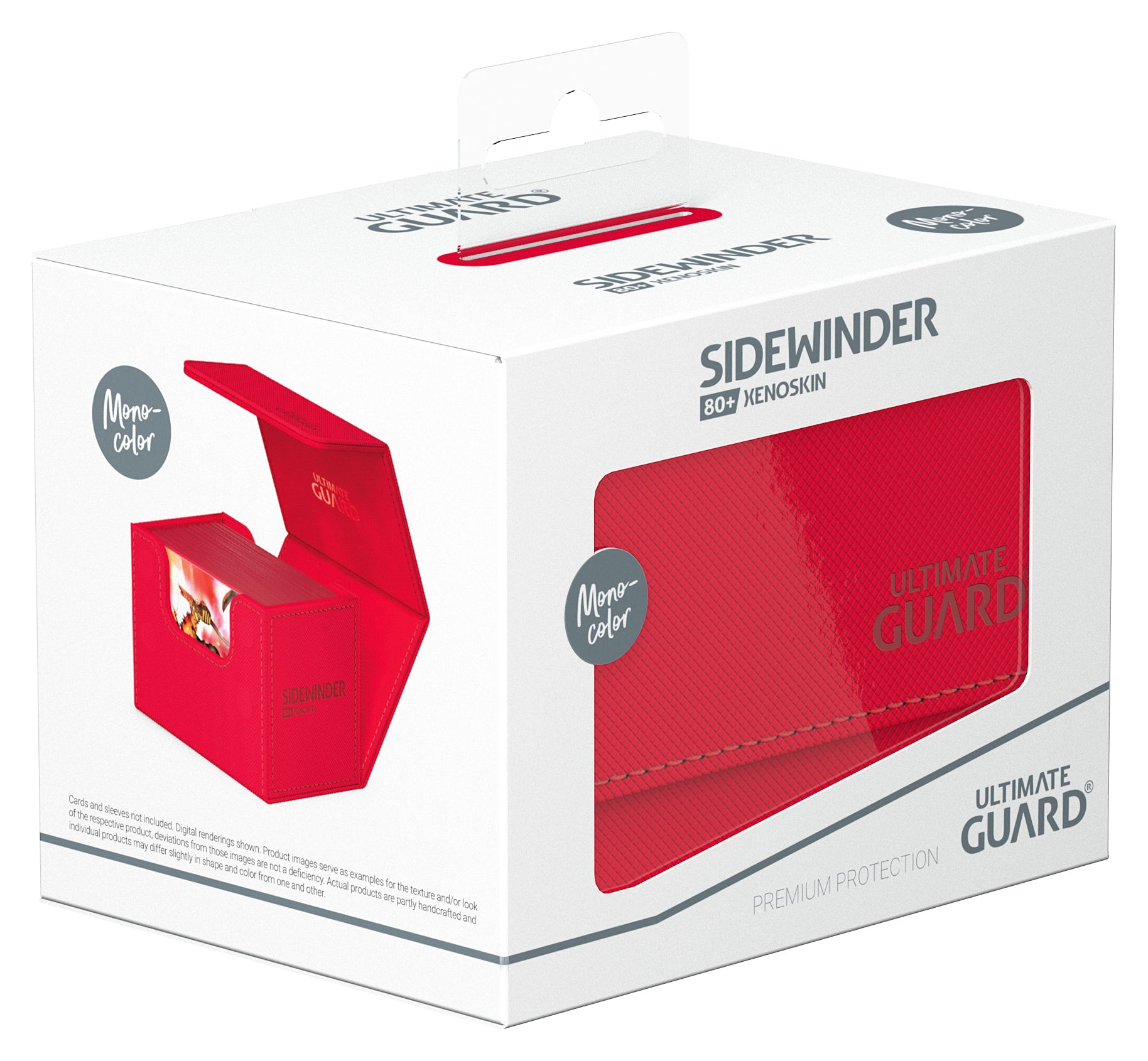 Ultimate Guard - Sidewinder Xenoskin 80+ Monocolour Red