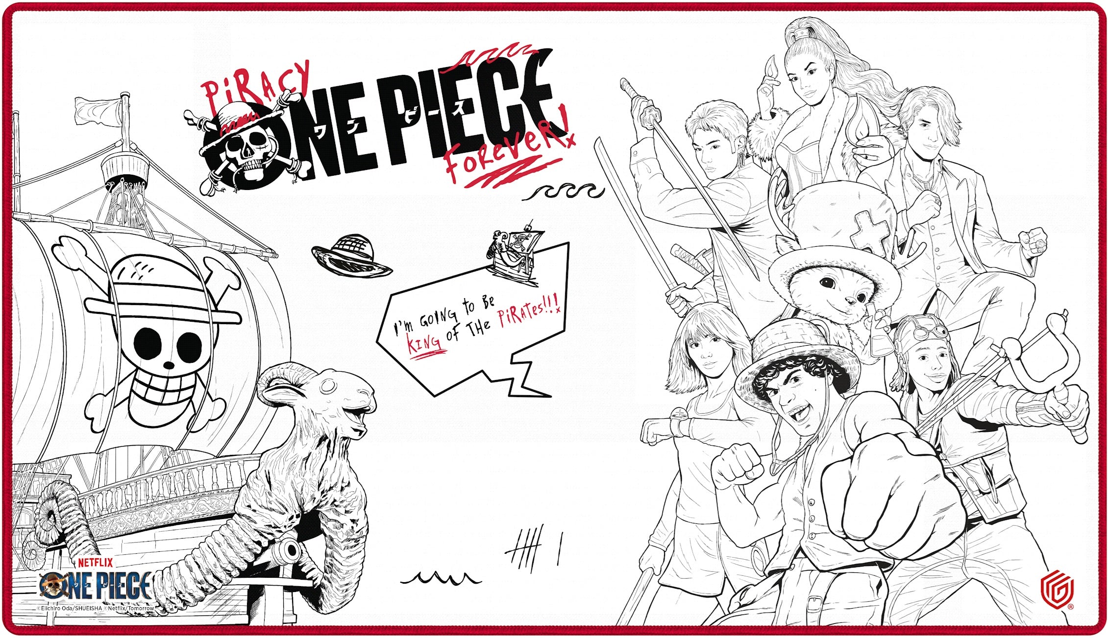 Ultimate Guard - Playmat Netflix One Piece Sketch