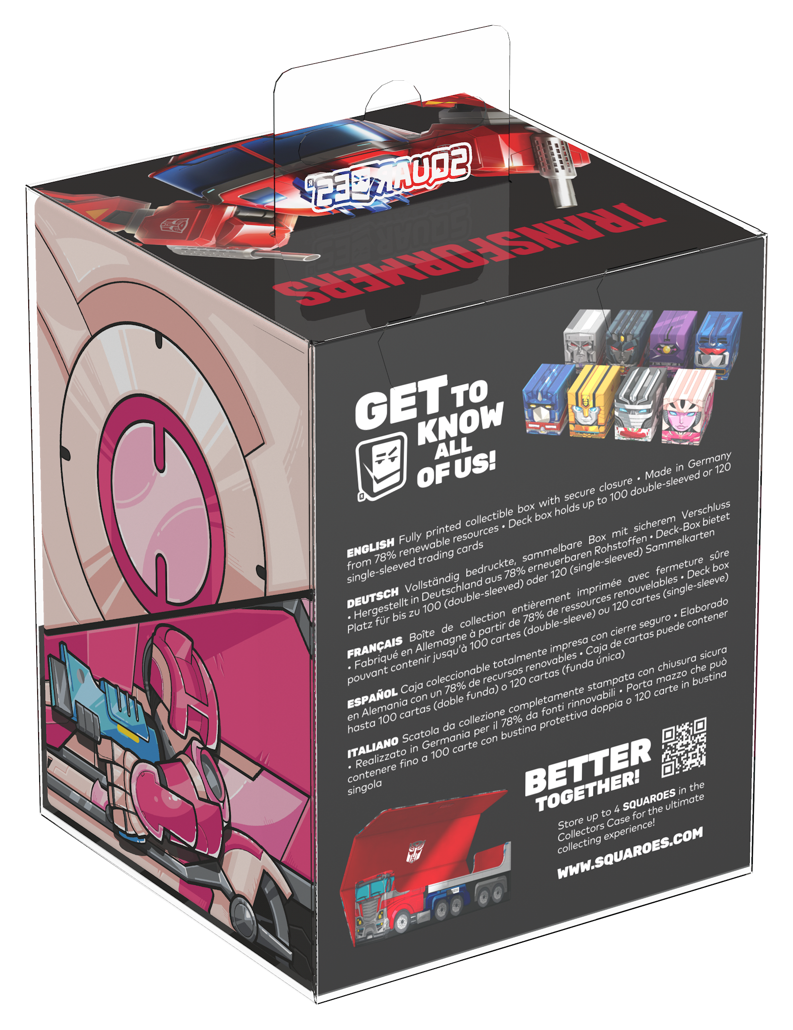 Ultimate Guard - Squaroes 100+ Hasbro Transformers Arcee