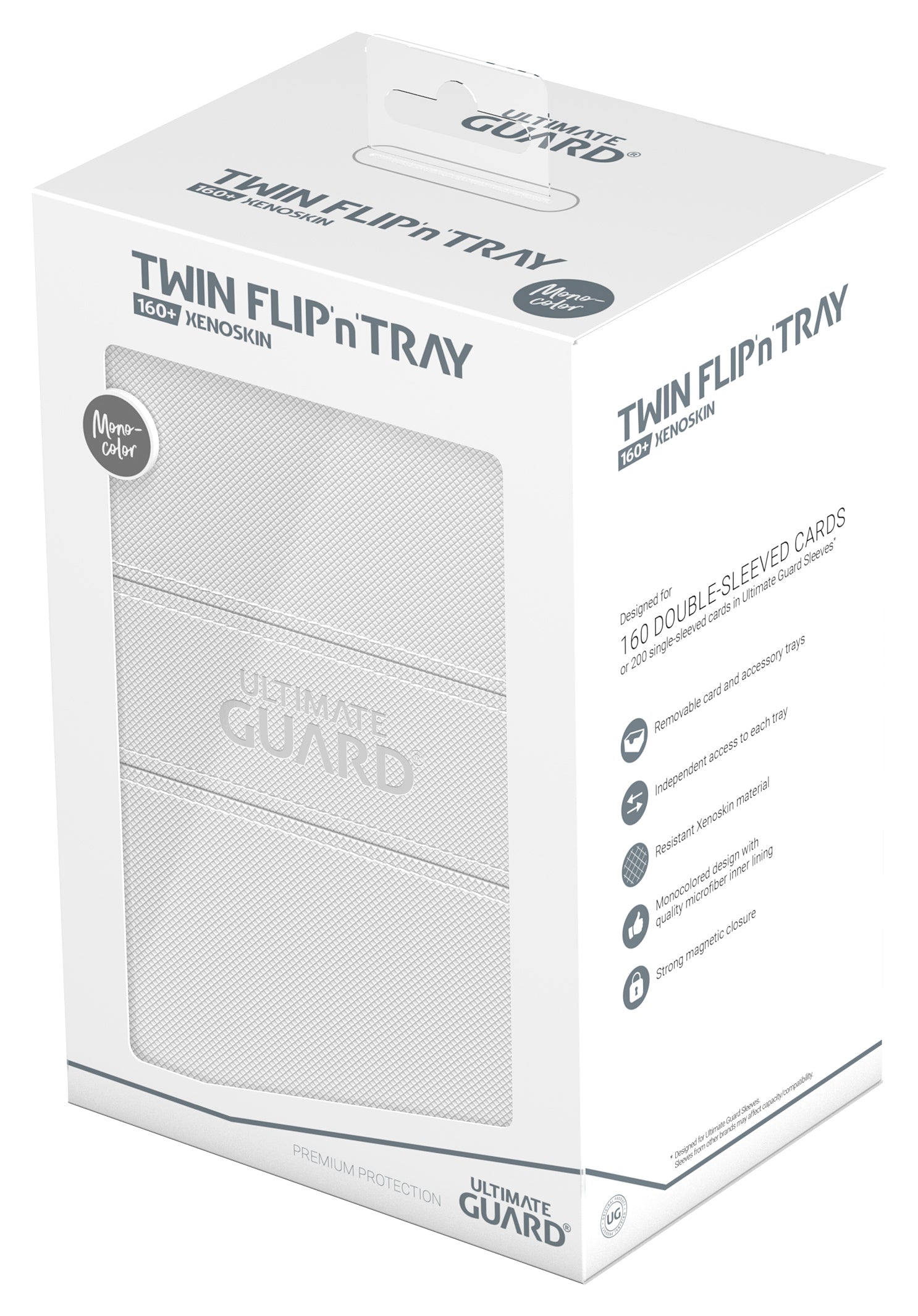 Ultimate Guard - Twin Flip’N’Tray Xenoskin 160+ White