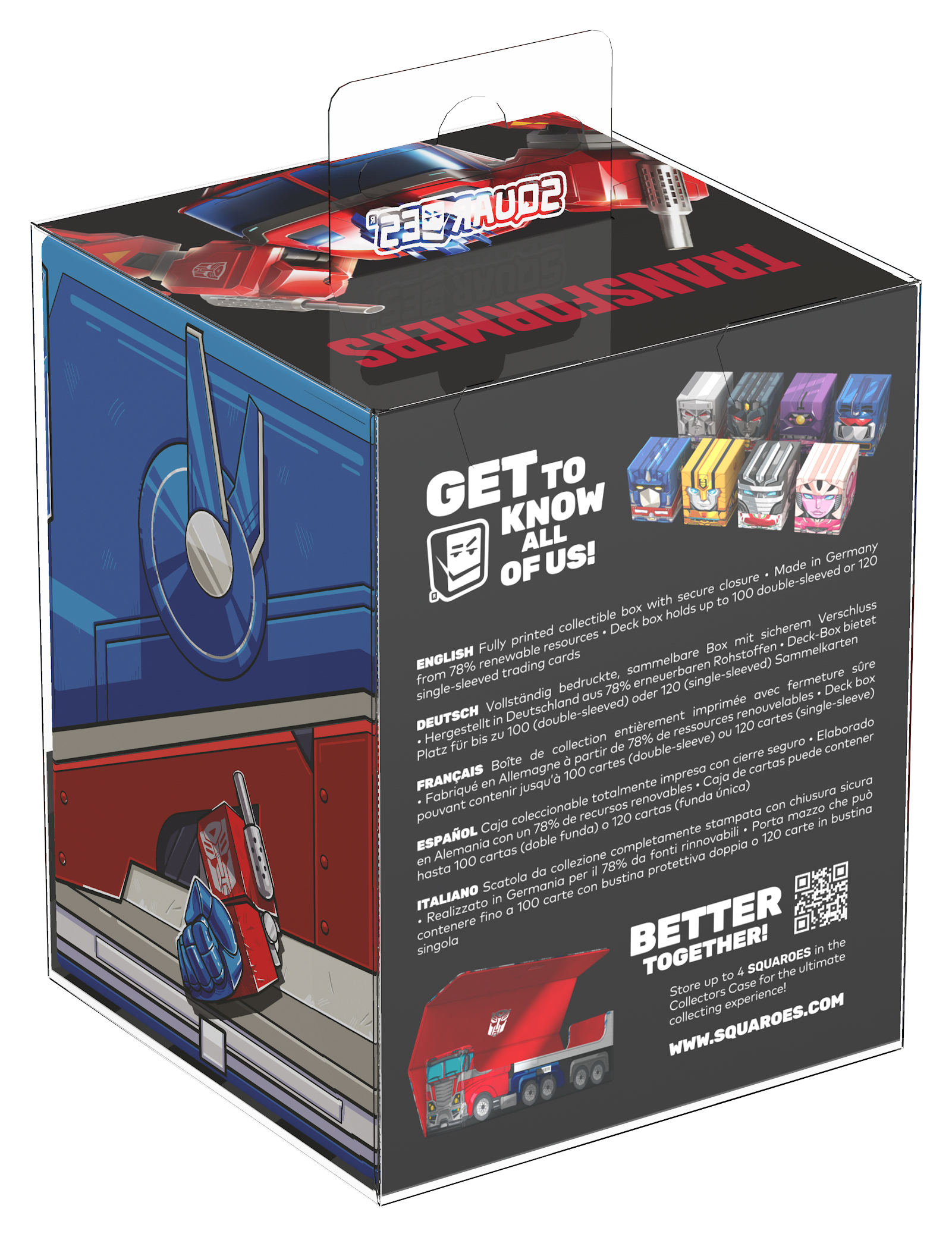Ultimate Guard - Squaroes 100+ Hasbro Transformers Optimus Prime