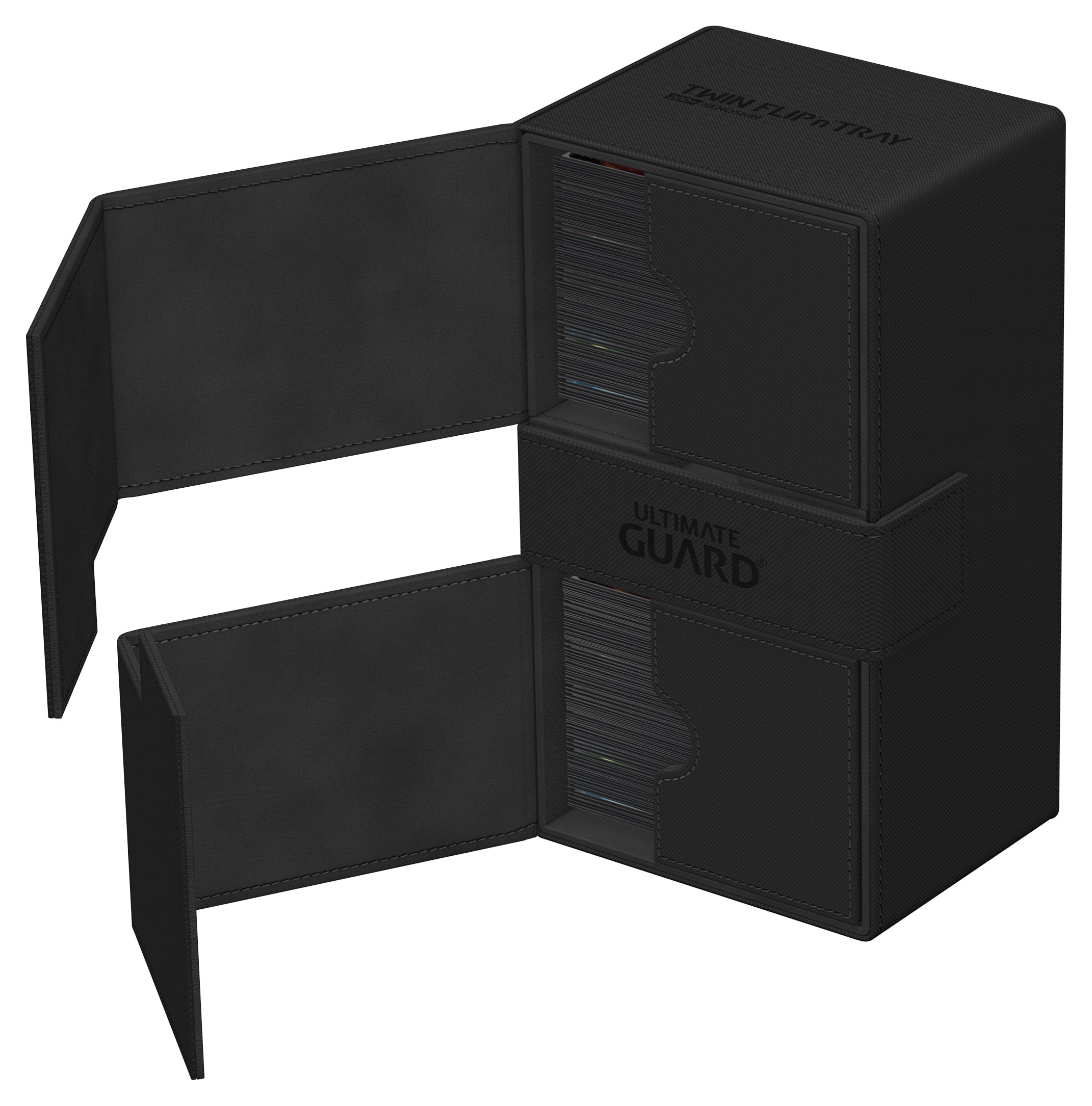 Ultimate Guard - Twin Flip’N’Tray Xenoskin 200+ Monocolour Black