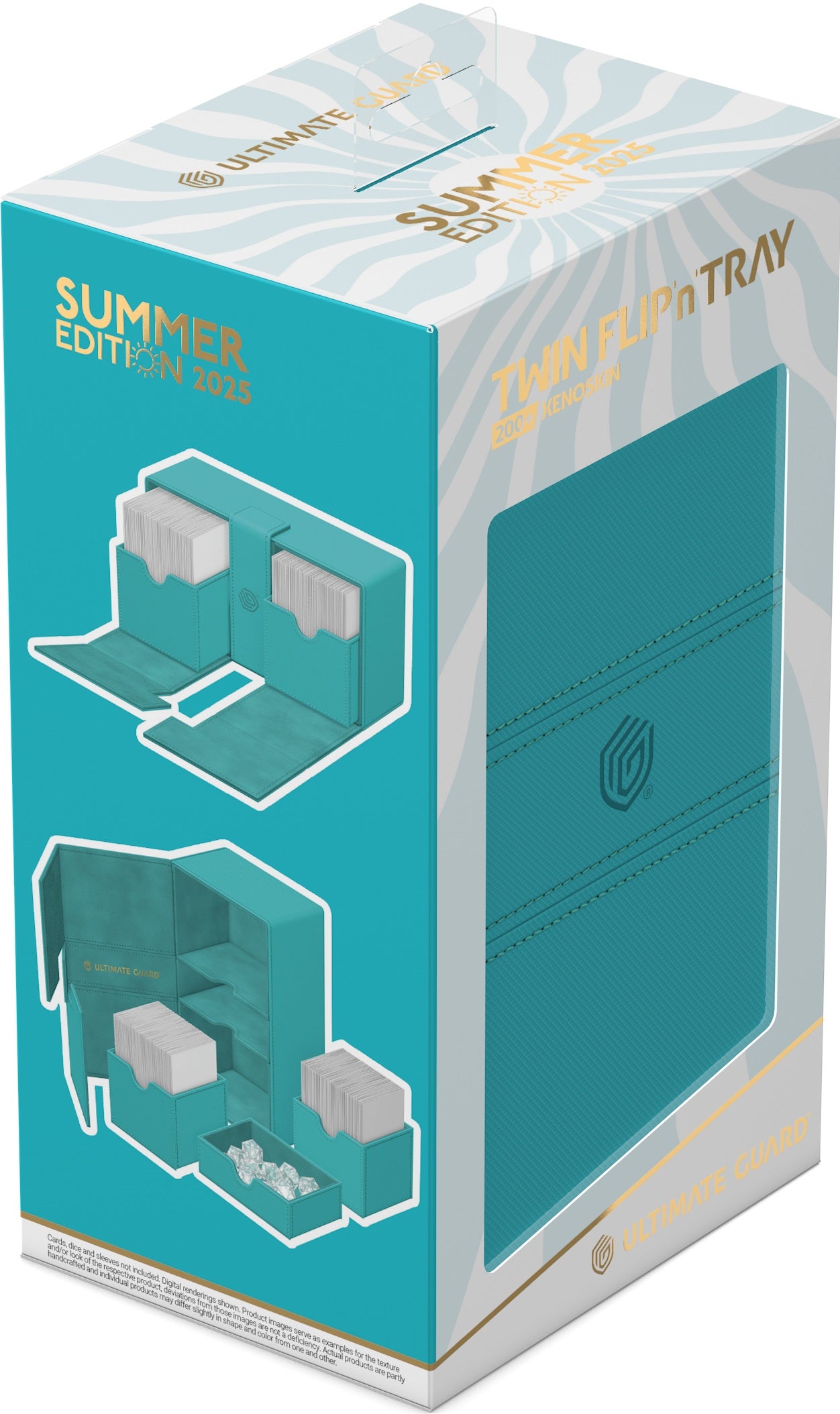 Ultimate Guard - Twin Flip’N’Tray Xenoskin 200+ Summer Edition Lagoon
