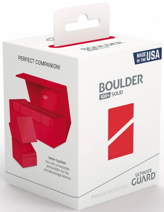 Ultimate Guard - Boulder 100+ Solid Red