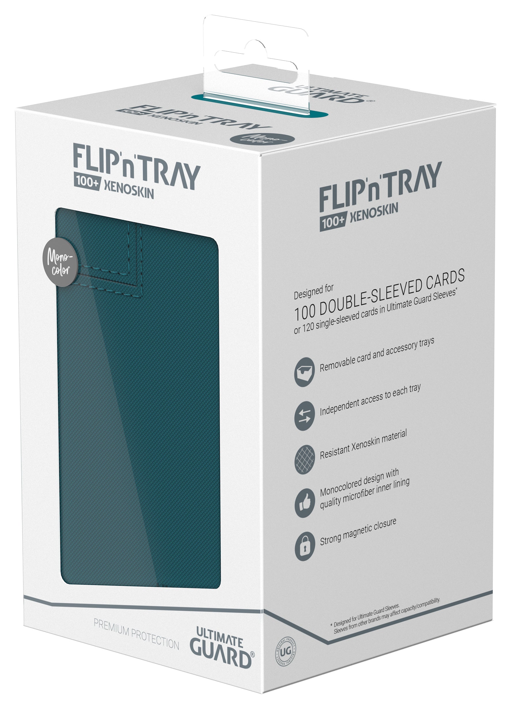 Ultimate Guard - Flip’N’Tray Xenoskin 100+ Monocolour Petrol