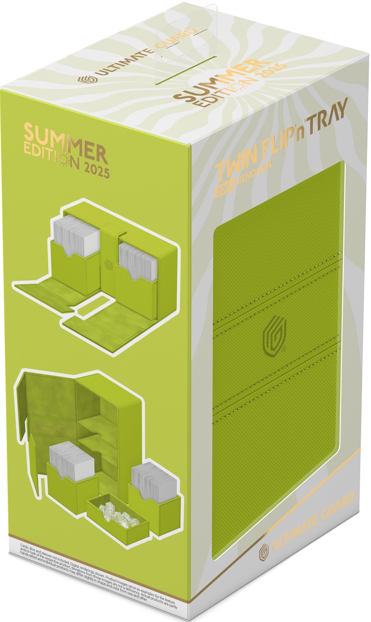 Ultimate Guard - Twin Flip’N’Tray Xenoskin 200+ Summer Edition Lime