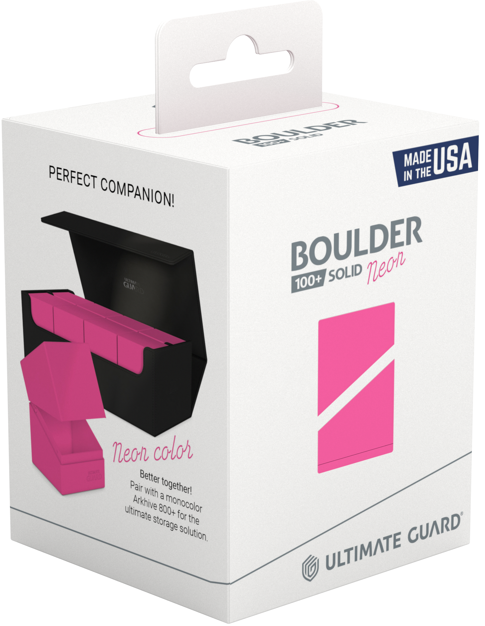 Ultimate Guard - Boulder 100+ Solid Neon Pink