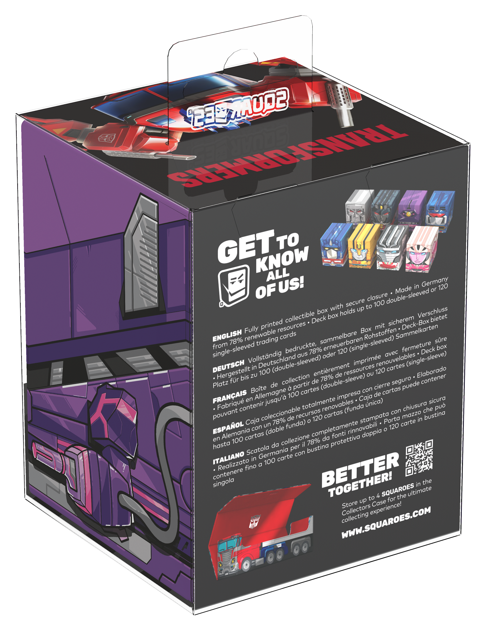Ultimate Guard - Squaroes 100+ Hasbro Transformers Shockwave