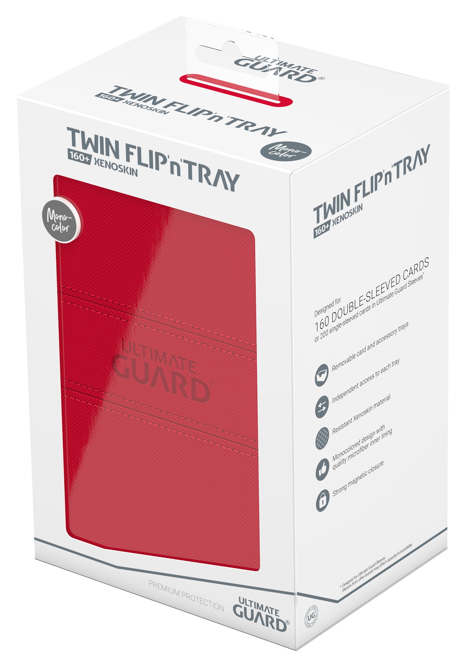 Ultimate Guard - Twin Flip’N’Tray Xenoskin 160+ Red