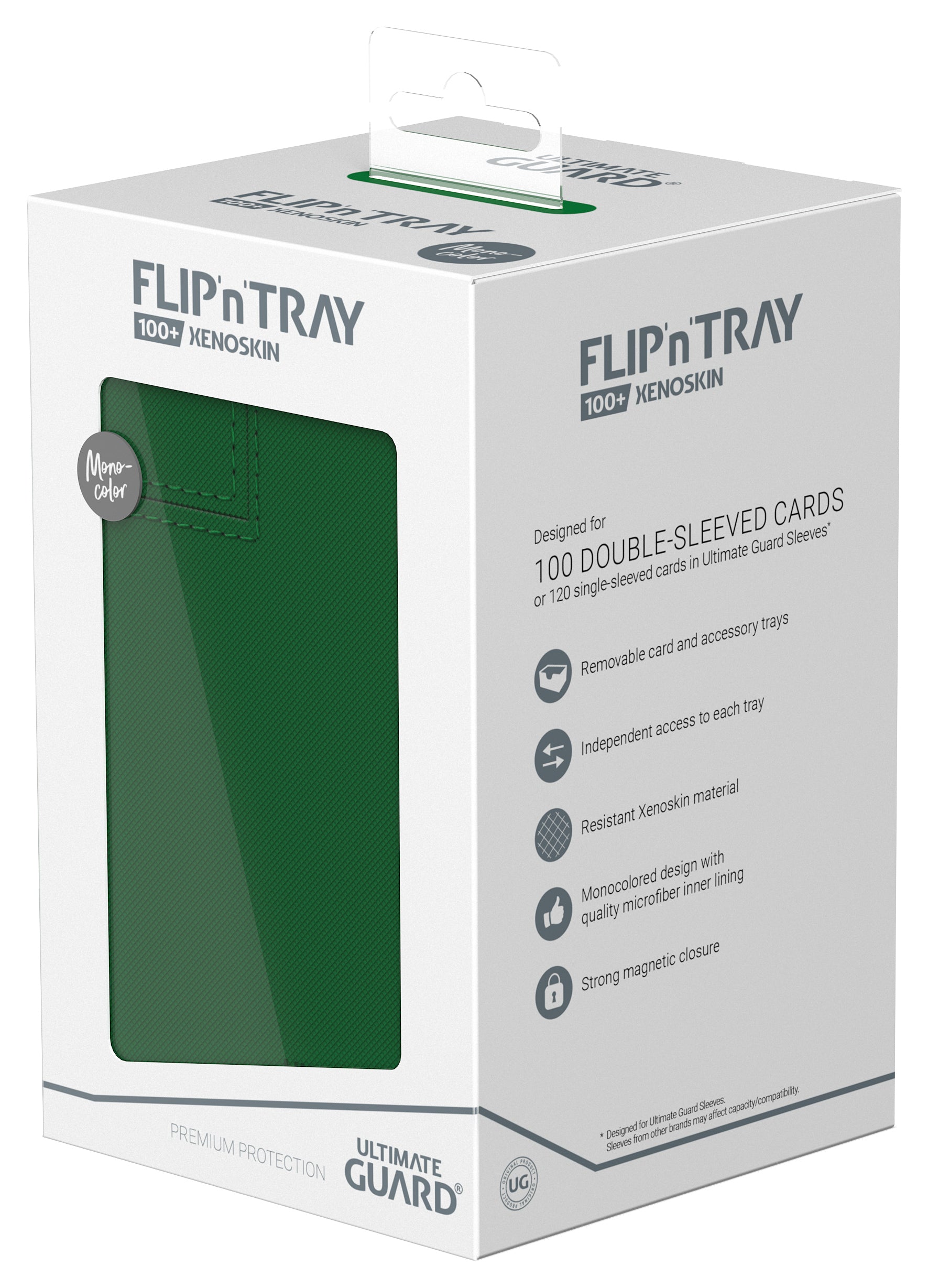 Ultimate Guard - Flip’N’Tray Xenoskin 100+ Monocolour Green