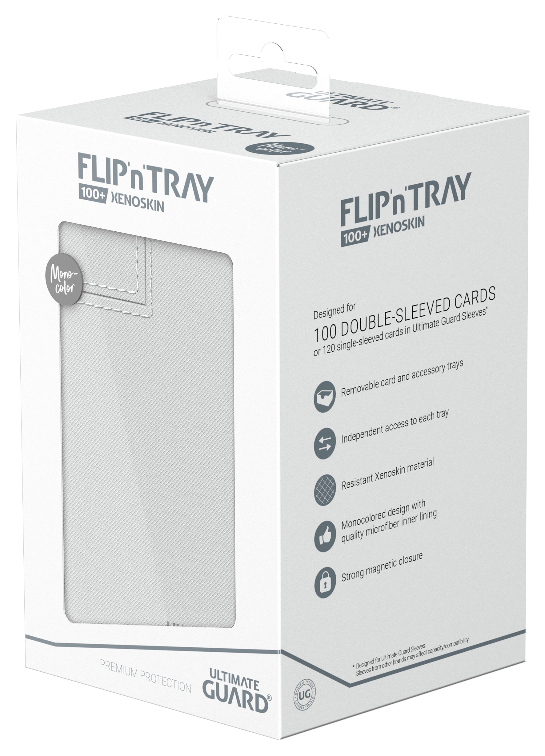 Ultimate Guard - Flip’N’Tray Xenoskin 100+ Monocolour White