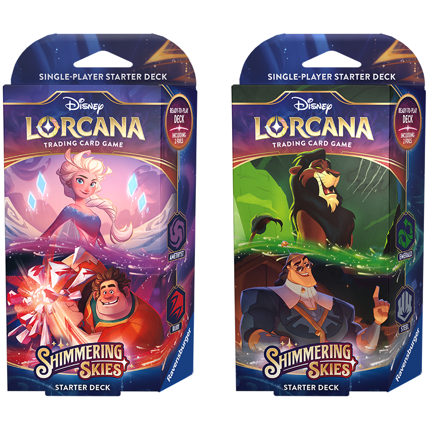 Disney Lorcana: Shimmering Skies - Starter Deck Combo