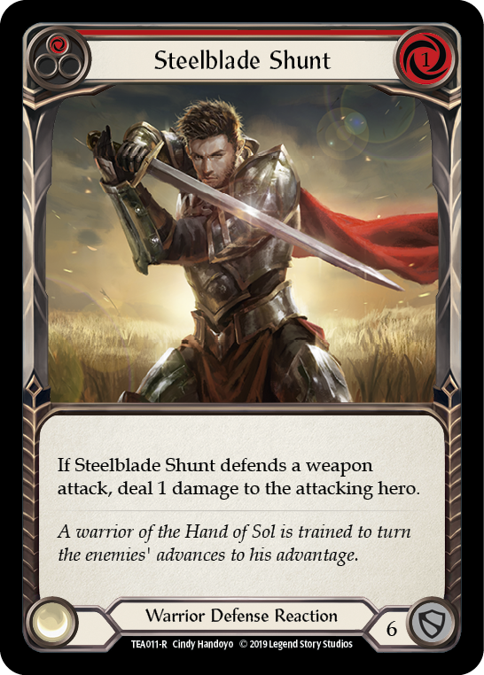 Steelblade Shunt (Red) [TEA011-R] (Dorinthea Hero Deck)  1st Edition Normal