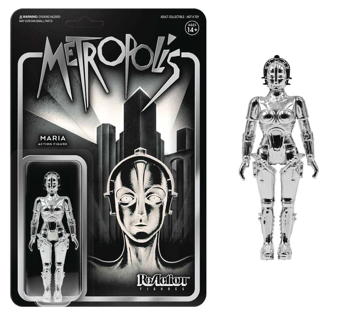 Metropolis Maria Silver Vac Metal Reaction Figure