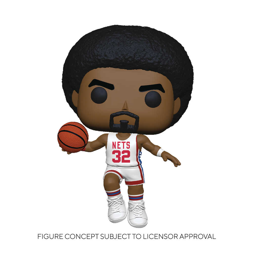 Pop Nba Legends Julius Erving Nets Home Vinyl Figure