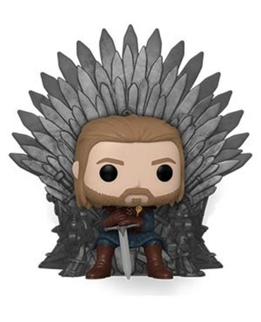Pop Deluxe Game Of Thrones Ned Stark On Throne Vinyl Figure
