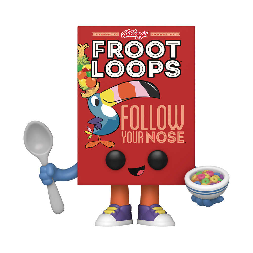 Pop Kelloggs Froot Loops Cereal Box Vinyl Figure