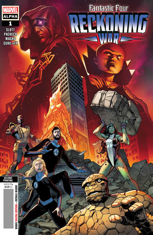 Fantastic Four Reckoning War Alpha #1 2nd Print Pacheco Variant