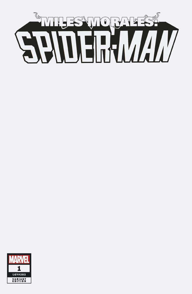 Miles Morales Spider-Man #1 Blank Cover Variant