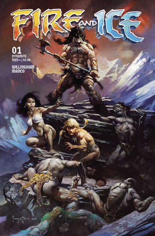 Fire And Ice #1 Cover C Frazetta Movie Poster Art