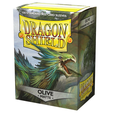 Dragon Shield: Standard 100ct Sleeves - Olive (Matte)