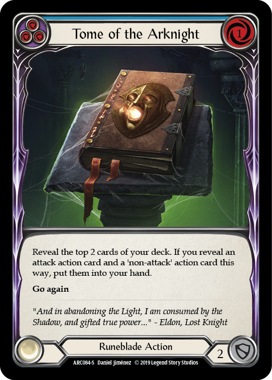 Tome of the Arknight [ARC084-S] (Arcane Rising)  1st Edition Rainbow Foil