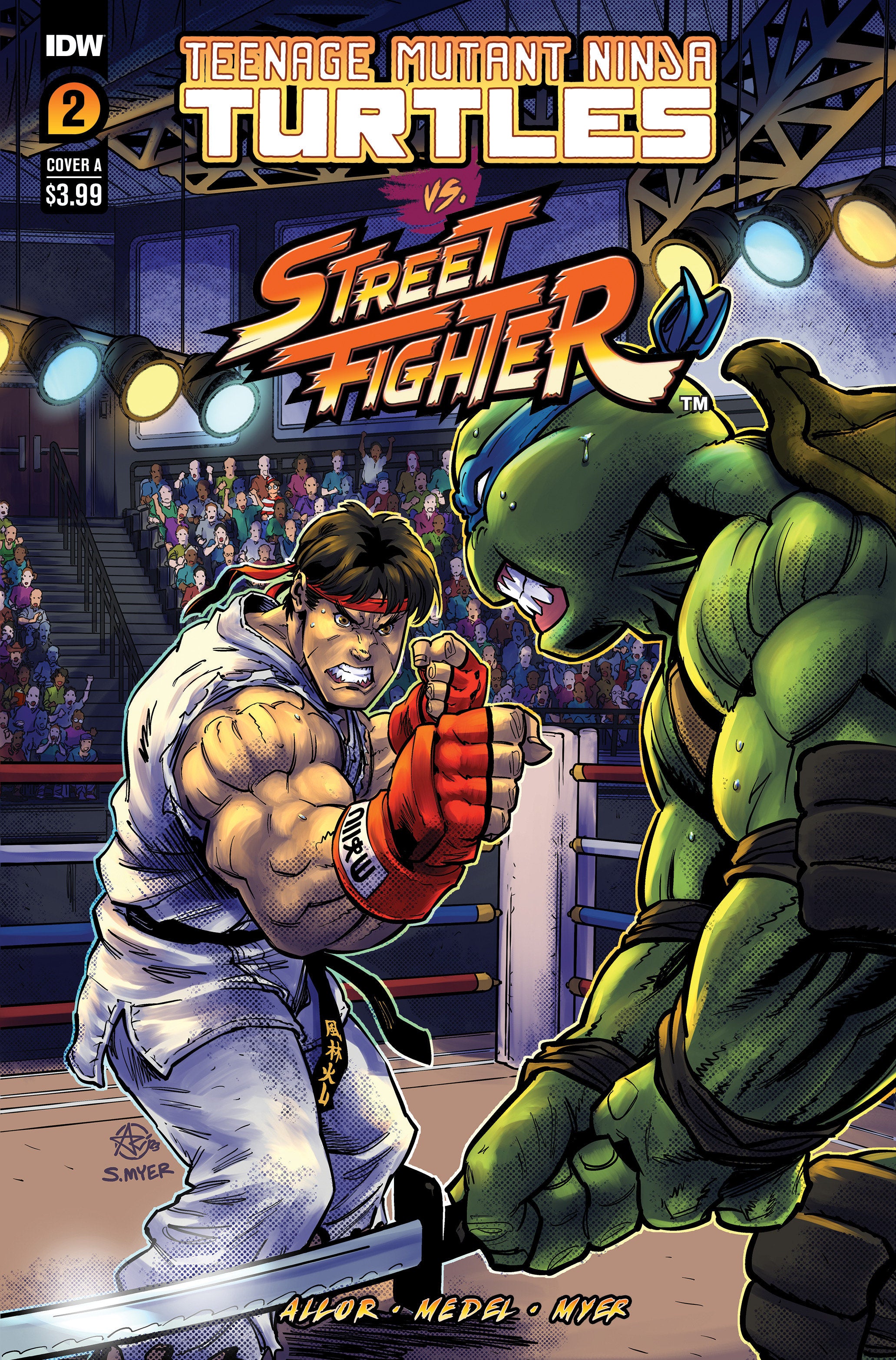 Teenage Mutant Ninja Turtles vs. Street Fighter #2 Cover A (Medel)