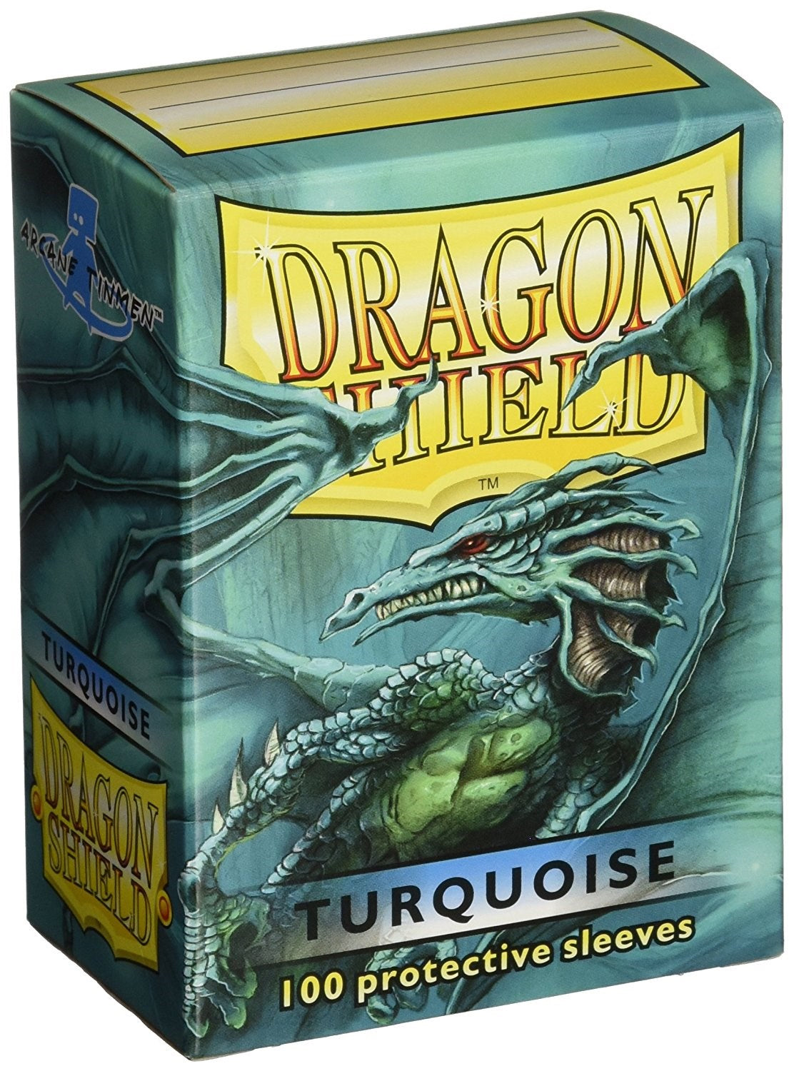 Dragon Shield: Standard 100ct Sleeves - Turquoise (Classic) (Older Box Art)