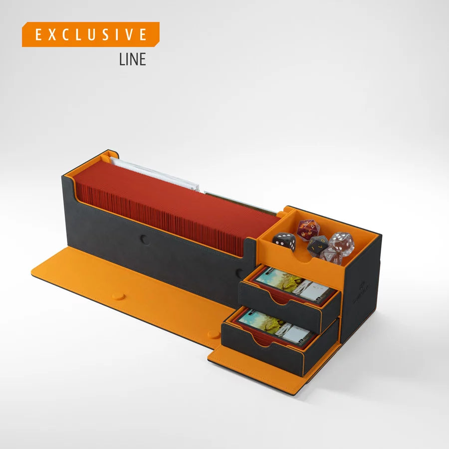 GameGenic - Cards' Lair 400+ Convertible - Exclusive Black/Orange