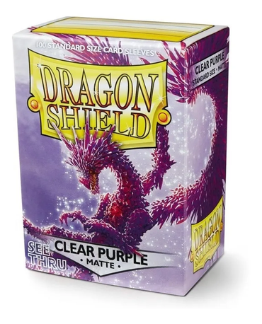 Dragon Shield: Standard 100ct Sleeves - Clear Purple (Matte)