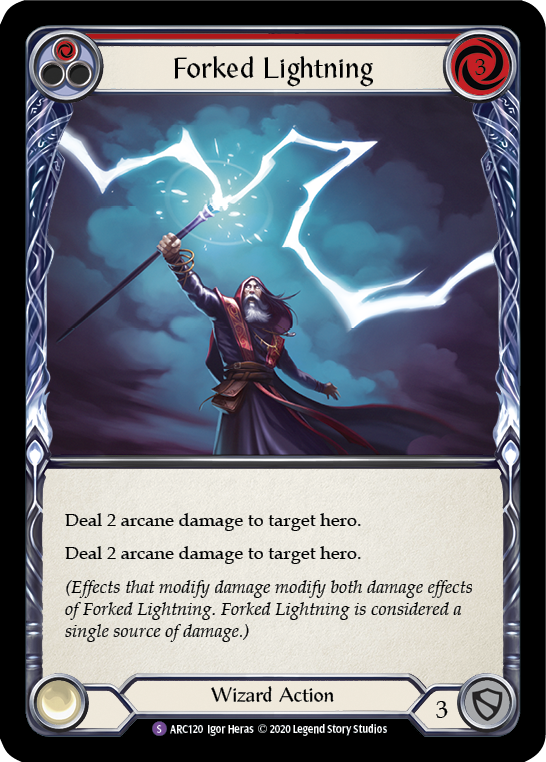 Forked Lightning [U-ARC120] (Arcane Rising Unlimited)  Unlimited Normal