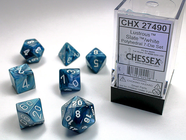Chessex - 7 Piece - Lustrous Slate