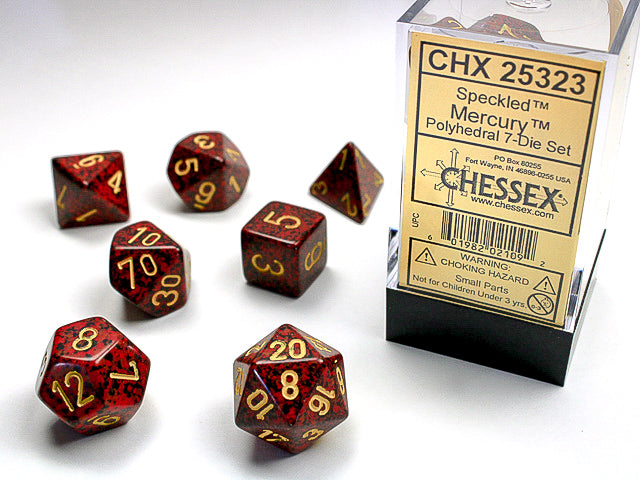 Chessex - 7 Piece - Speckled Mercury