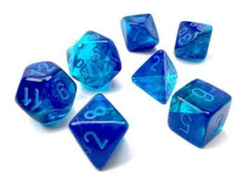 Chessex - 7 Piece - Gemini Blue-Blue/Light Blue Luminary