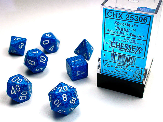 Chessex - 7 Piece - Speckled Water