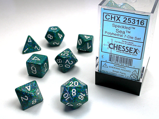 Chessex - 7 Piece - Speckled Sea