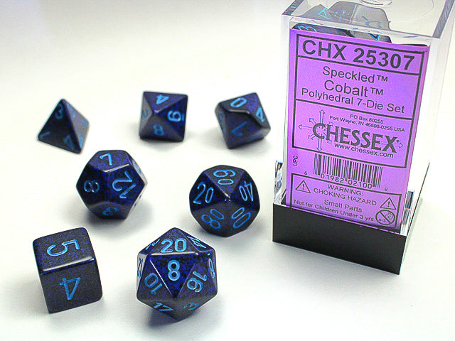 Chessex - 7 Piece - Speckled Cobalt