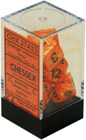 Chessex - 7 Piece - Opaque Dusty Green/Copper
