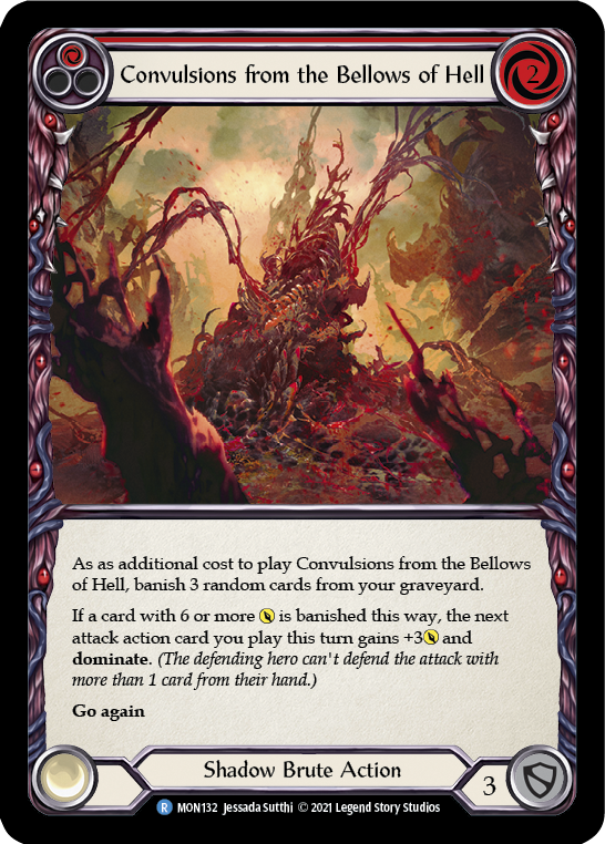 Convulsions from the Bellows of Hell (Red) [MON132-RF] (Monarch)  1st Edition Rainbow Foil