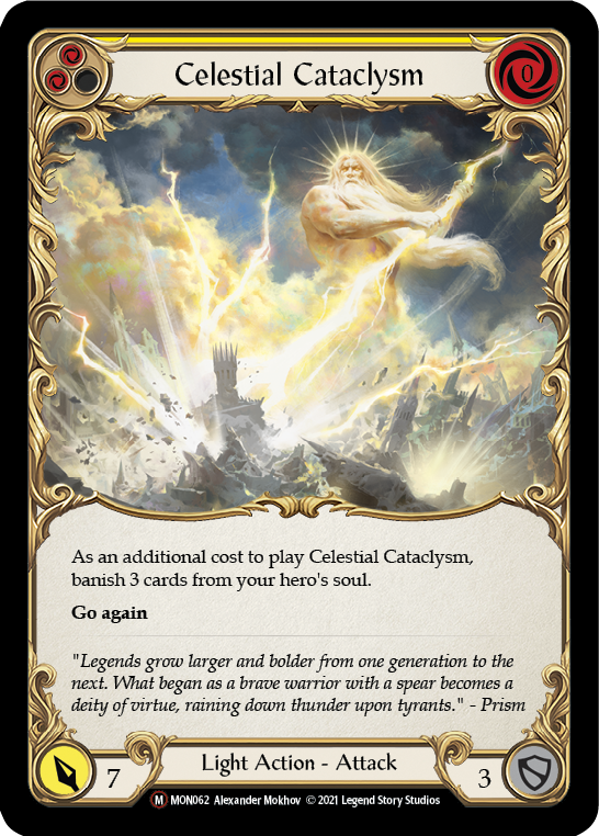 Celestial Cataclysm [U-MON062-RF] (Monarch Unlimited)  Unlimited Rainbow Foil