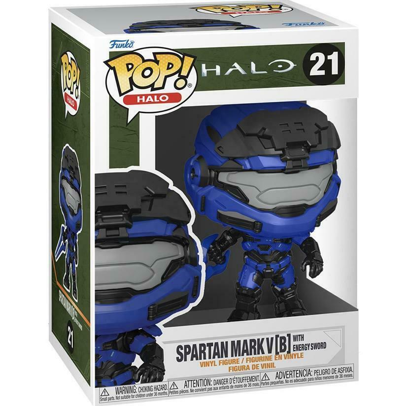 Pop Games Spartan Mark V [B] with Energy Sword Vinyl Figure