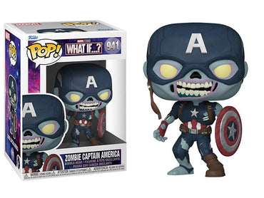 Pop Marvel Zombie Captain America Vinyl Figure