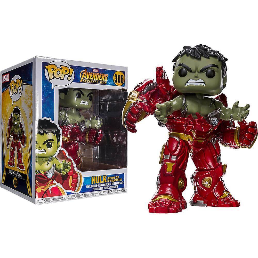 Pop Marvel Hulk Busting Out of HulkBuster Vinyl Figure