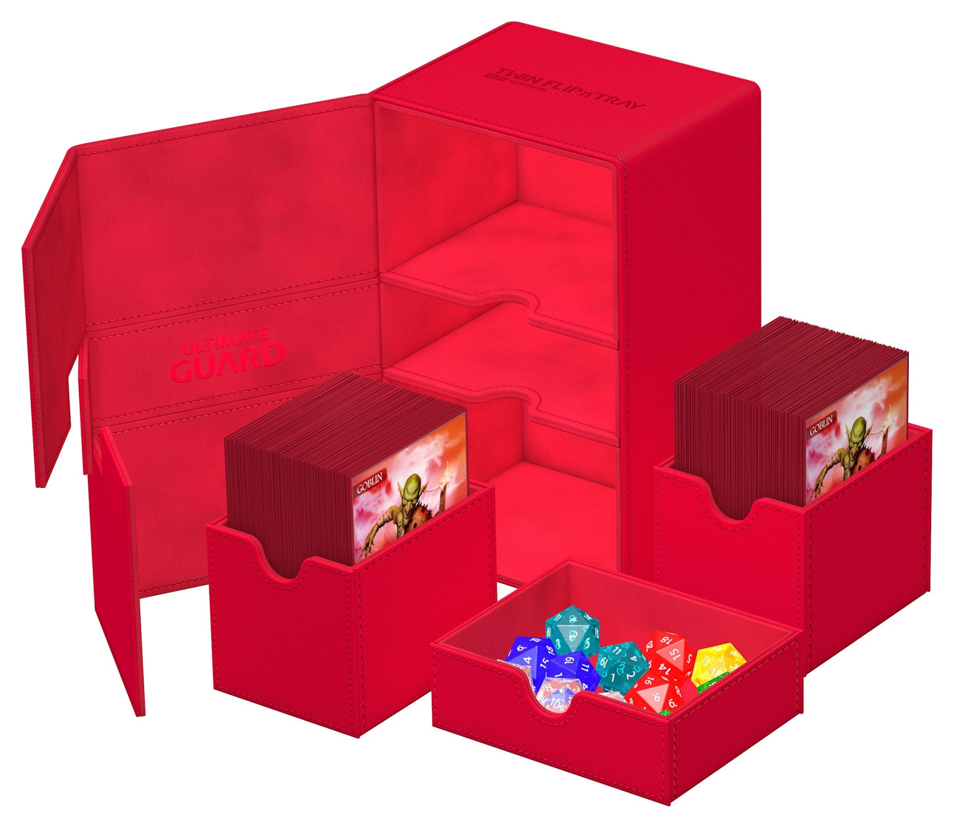 Ultimate Guard - Twin Flip’N’Tray Xenoskin 160+ Red