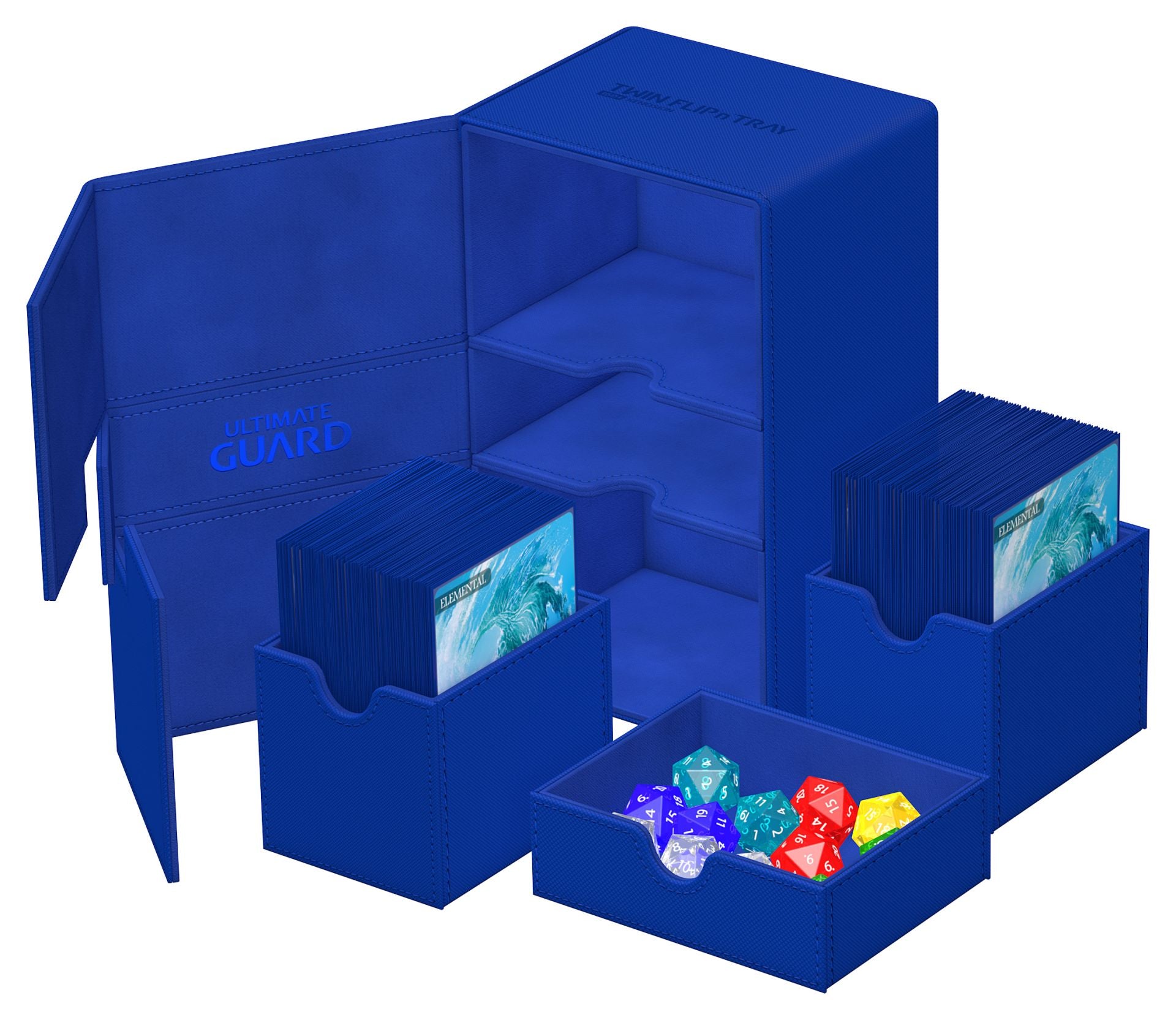 Ultimate Guard - Twin Flip’N’Tray Xenoskin 160+ Blue