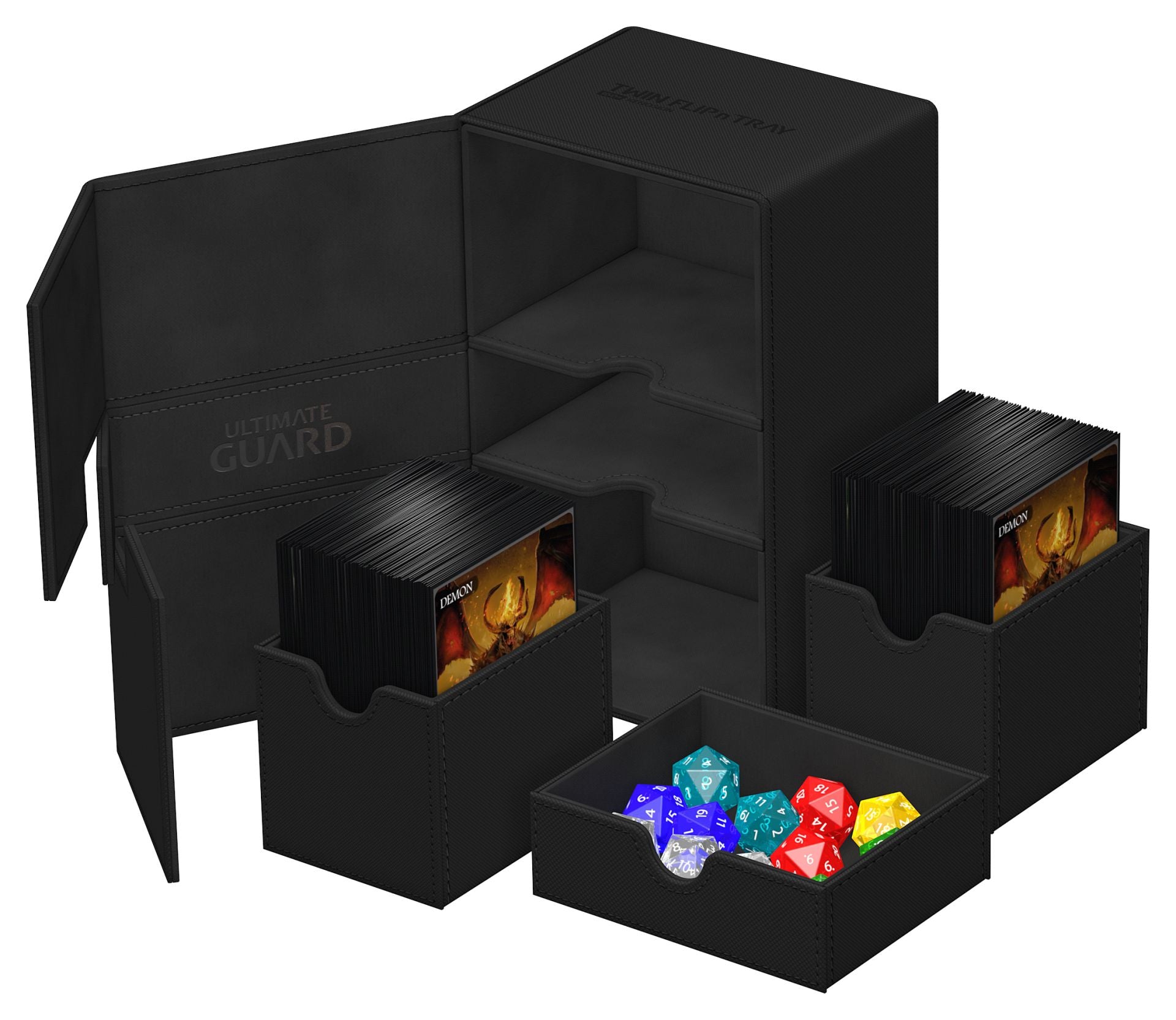 Ultimate Guard - Twin Flip’N’Tray Xenoskin 160+ Black